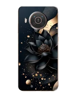 Чехол для Nokia X10 с картинкой «Черный лотос»