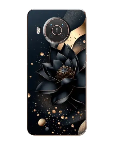 Чехол для Nokia X10 с картинкой «Черный лотос»