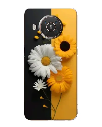 Чехол для Nokia X10 с картинкой «Подсолнух и ромашка»