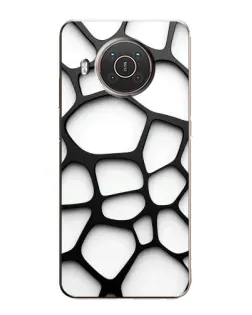 Чехол для Nokia X10 с картинкой «Белая объемная сетка» Чехол для Nokia X10 с картинкой «Белая объемная сетка»