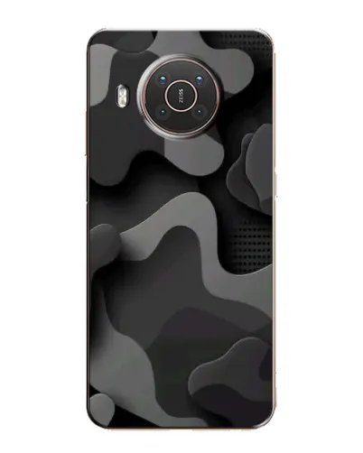 Чехол для Nokia X10 с картинкой «Темный абстрактный камуфляж» Чехол для Nokia X10 с картинкой «Темный абстрактный камуфляж»