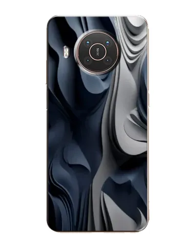 Чехол для Nokia X10 с картинкой «Объемные синие складки» Чехол для Nokia X10 с картинкой «Объемные синие складки»