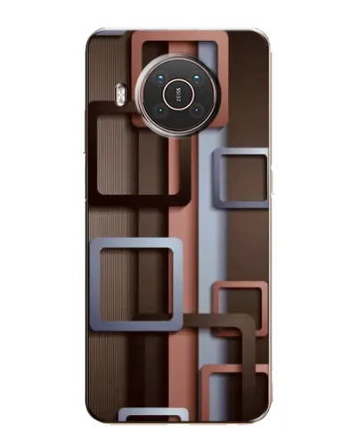 Чехол для Nokia X10 с картинкой «Коричневые объемные квадраты» Чехол для Nokia X10 с картинкой «Коричневые объемные квадраты»