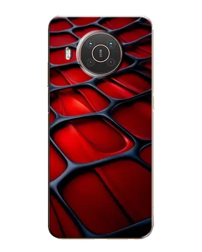Чехол для Nokia X10 с картинкой «Красная глянцевая сетка» Чехол для Nokia X10 с картинкой «Красная глянцевая сетка»