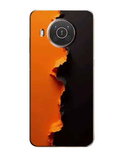 Чехол для Nokia X10 с картинкой «Оранжевый разлом» Чехол для Nokia X10 с картинкой «Оранжевый разлом»