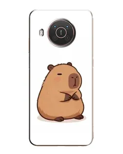 Чехол для Nokia X10 с картинкой «Толстенькая капибара»