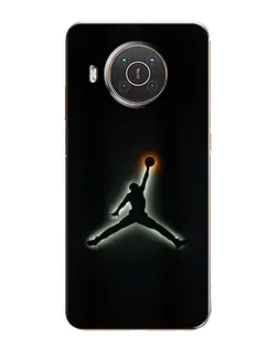 Чехол для Nokia X20 с картинкой «Jordan Gradient Logo»