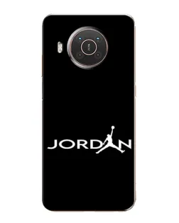 Чехол для Nokia X20 с картинкой «Jordan White Logo»