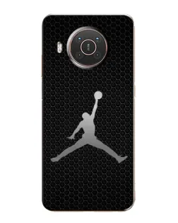 Чехол для Nokia X20 с картинкой «Jordan Dark Carbon»