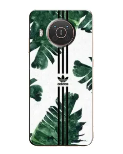 Чехол для Nokia X20 с картинкой «Пальмовые листья адидас»