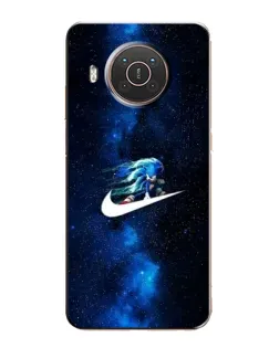 Чехол для Nokia X20 с картинкой «Звездный путь Nike»