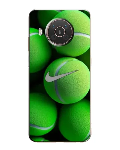Чехол для Nokia X20 с картинкой «Теннисные мячи Найк»