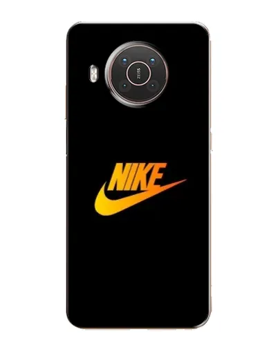 Чехол для Nokia X20 с картинкой «Золотой логотип Nike»