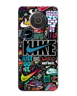 Чохол для Nokia X20 з картинкою «Яскравий колаж Nike»