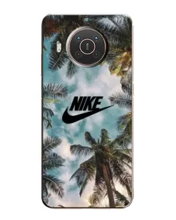 Чохол для Nokia X20 з картинкою «Тропічний принт Nike»