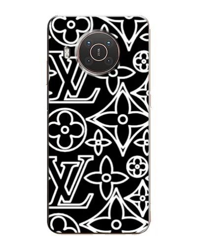 Чехол для Nokia X20 с картинкой «Черно-белый узор LV» Чехол для Nokia X20 с картинкой «Черно-белый узор LV»