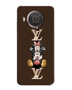 Чехол для Nokia X20 с картинкой «LV и Микки Маус»