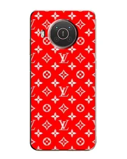 Чехол для Nokia X20 с картинкой «Яркий паттерн LV»
