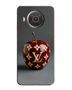Чехол для Nokia X20 с картинкой «Красное яблоко LV»