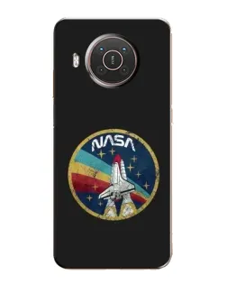 Чехол для Nokia X20 с картинкой «NASA — эмблема миссии»