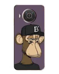 Чехол для Nokia X20 с картинкой «Bored Ape в кепке»