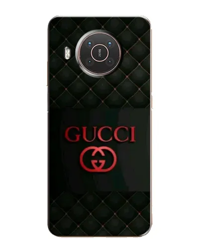 Чехол для Nokia X20 с картинкой «Gucci — стеганый черный»