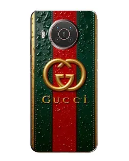 Чохол для Nokia X20 з картинкою «Gucci — фірмова смуга та золото» Чохол для Nokia X20 з картинкою «Gucci — фірмова смуга та золото»