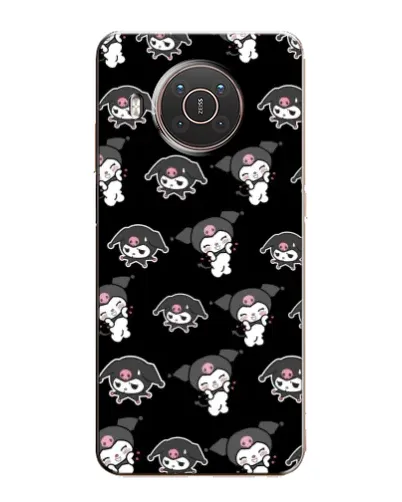Чехол для Nokia X20 с картинкой «Черный паттерн Kuromi» Чехол для Nokia X20 с картинкой «Черный паттерн Kuromi»