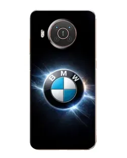 Чехол для Nokia X20 с картинкой «BMW — неоновое сияние»