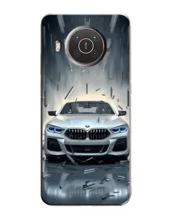 Чехол для Nokia X20 с картинкой «BMW в свете фар»