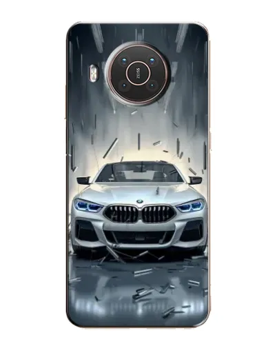 Чехол для Nokia X20 с картинкой «BMW в свете фар»
