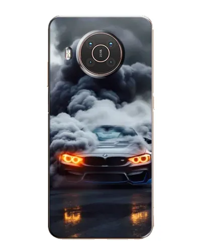 Чехол для Nokia X20 с картинкой «BMW в дыму»