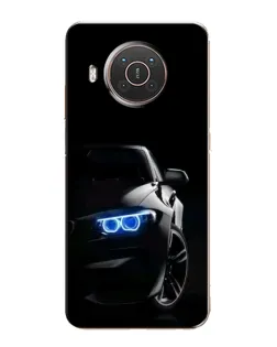 Чехол для Nokia X20 с картинкой «BMW — ночной взгляд»