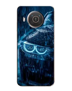 Чехол для Nokia X20 с картинкой «BMW под дождем»