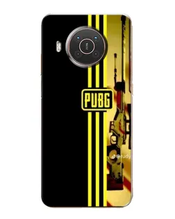Чохол для Nokia X20 з картинкою «PUBG — камуфляжний шолом»