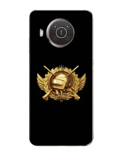 Чохол для Nokia X20 з картинкою «PUBG — помаранчевий градієнт»