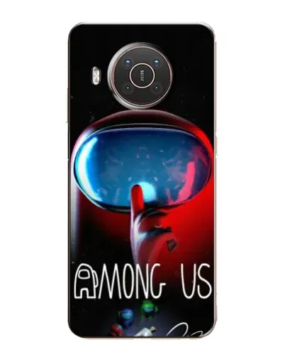Чехол для Nokia X20 с картинкой «Красный импостер — макро»