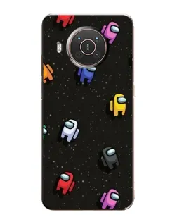 Чохол для Nokia X20 з картинкою «Космічний патерн Among Us»