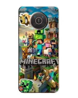 Чохол для Nokia X20 з картинкою «Замок Minecraft»