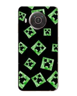 Чохол для Nokia X20 з картинкою «Паттерн з кріперами»