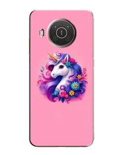 Чехол для Nokia X20 с картинкой «Сказочный единорог»