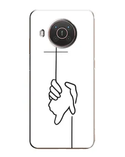 Чехол для Nokia X20 с картинкой «Рука держит» Чехол для Nokia X20 с картинкой «Рука держит»