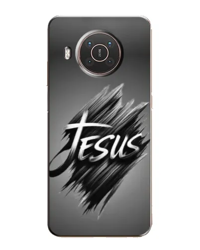 Чехол для Nokia X20 с картинкой «Надпись Jesus Graffiti»