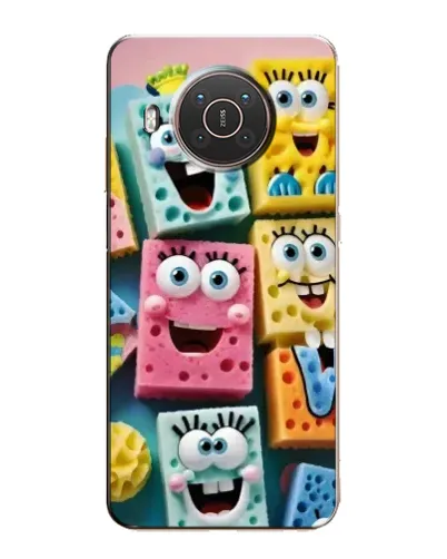 Чехол для Nokia X20 с картинкой «Цветные губки»