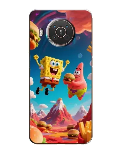 Чехол для Nokia X20 с картинкой «Космический фастфуд»