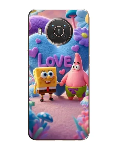Чехол для Nokia X20 с картинкой «Губка Боб Патрик»