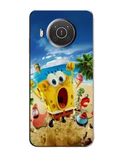 Чехол для Nokia X20 с картинкой «Развлечения на пляже»
