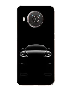 Чехол для Nokia X20 с картинкой «Силуэт Tesla Night»