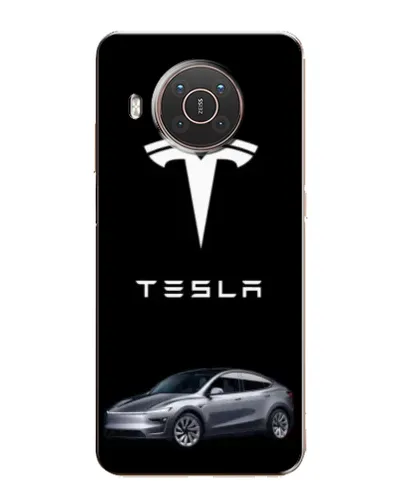 Чехол для Nokia X20 с картинкой «Tesla Model Y»