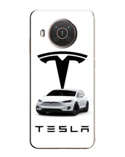 Чехол для Nokia X20 с картинкой «Tesla White Style»